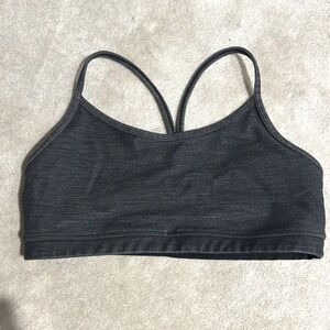 Lululemon racerback bralette heathered black 8